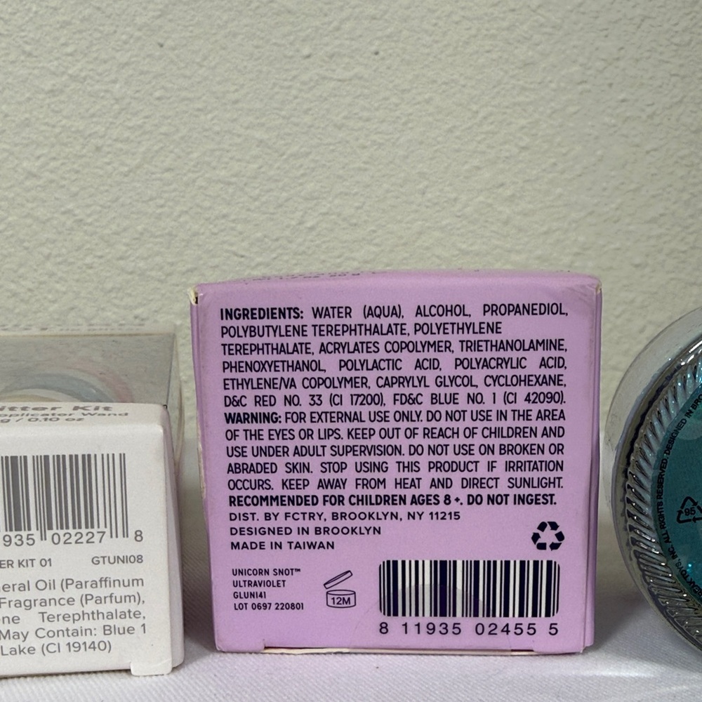 New Unicorn Snot Sunscreen and Lip Glitter Bio Gel Set - Picture 3 of 5